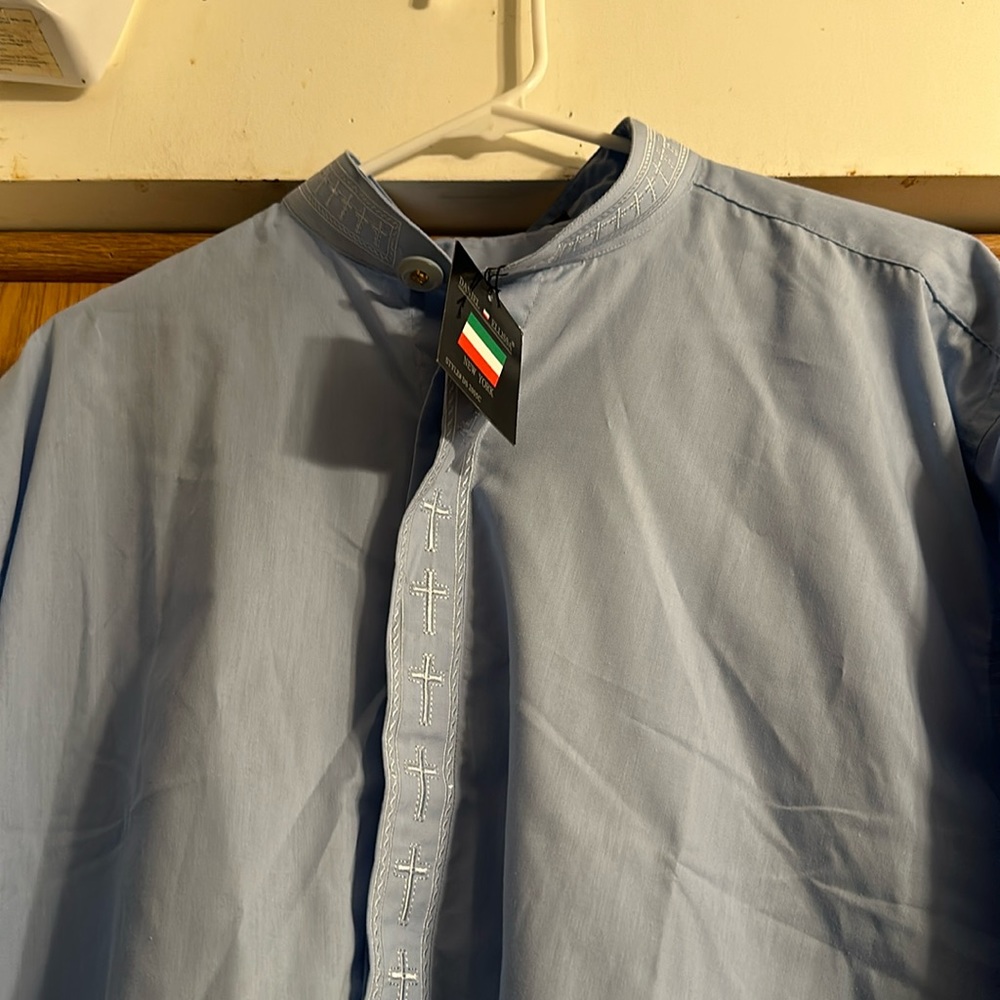 Daniel Elissa men dress shirt Sz 16.5 New York